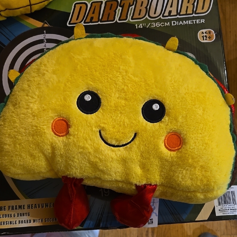 Yellow Smiling Taco Plush